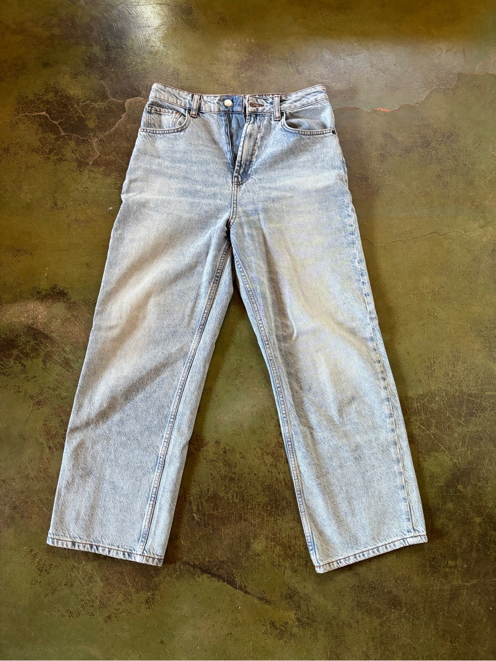 Topshop Light Blue High-Rise Jeans